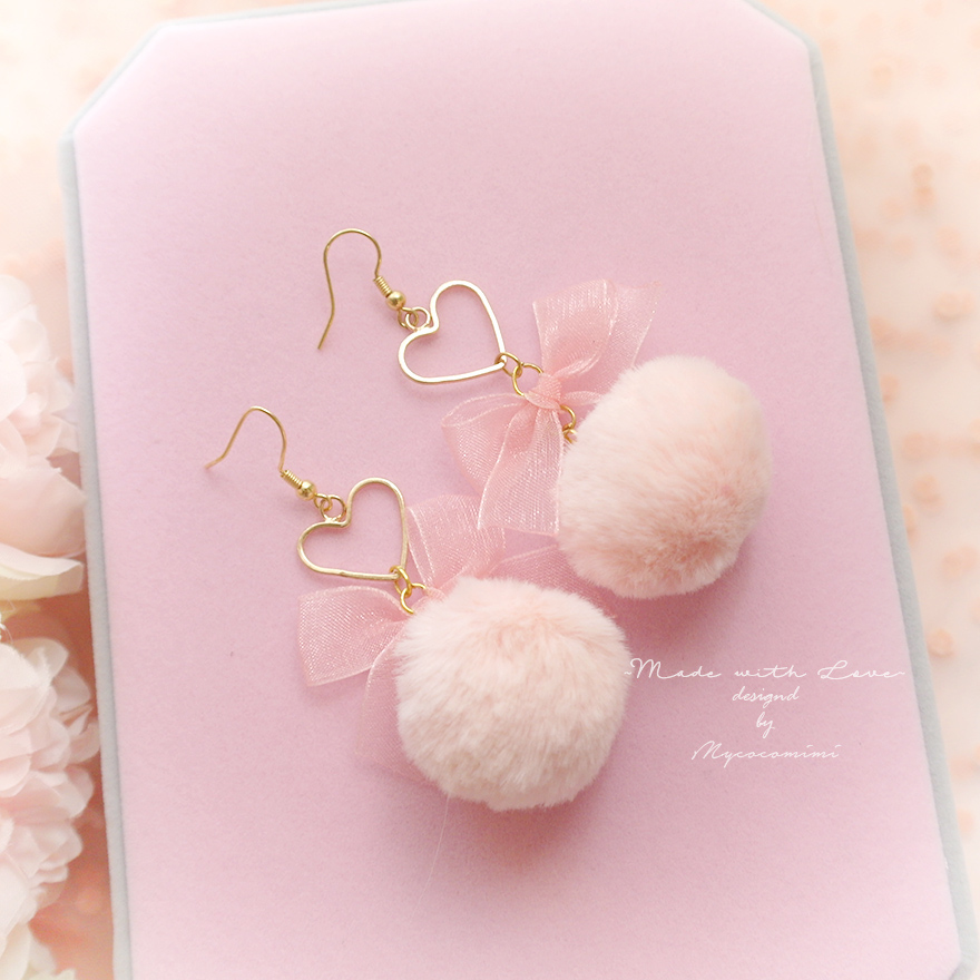 Cute Children's Earrings Clip-On Earrings Hearts Bows Flowers Cute Accessories 