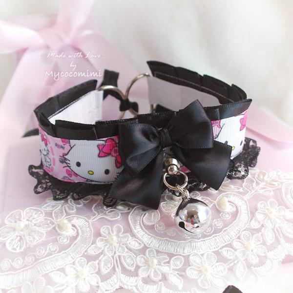 Cute Hello Kitty Neko Choker Necklace 